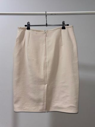 Falda Armani Collezioni original beige talla M