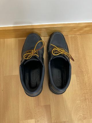 Zapatos náuticos Solera azul y marrón