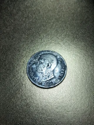 Moneda 5 Pesetas 1878 Alfonso XII