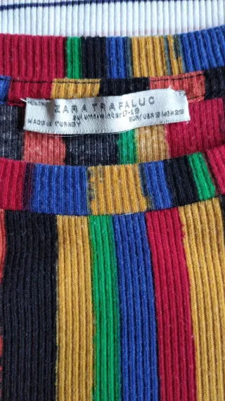 Lote 3 camisetas rayas manga corta Talla S/M