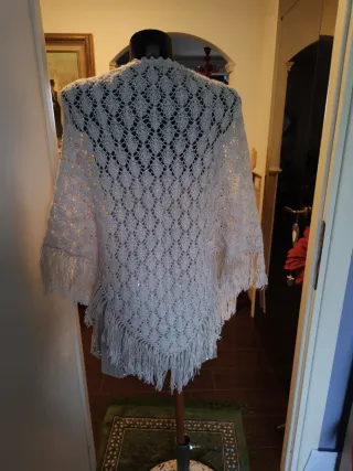 Abito elegante argento e bianco