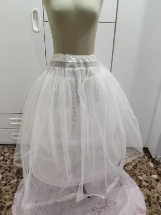 Cancán niña comunión blanco