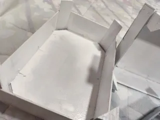 Cajas de madera pintadas