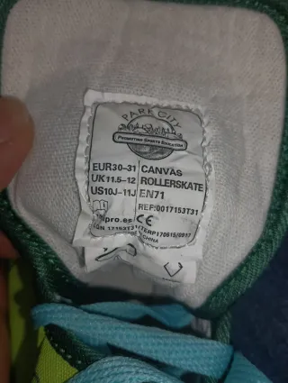 Patines Bota Converse Talla 30-31.