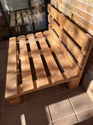 Banco de palets para terraza