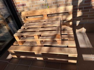 Banco de palets para terraza