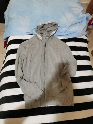 Felpa Bikkembergs Grigia con Zip