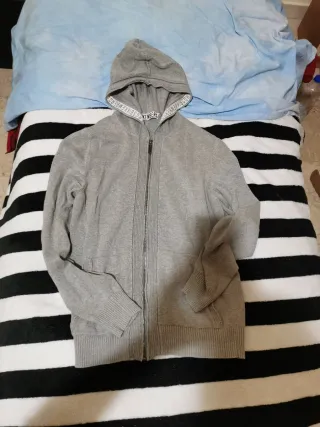 Felpa Bikkembergs Grigia con Zip