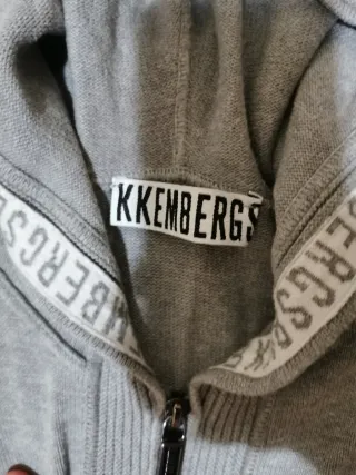 Felpa Bikkembergs Grigia con Zip