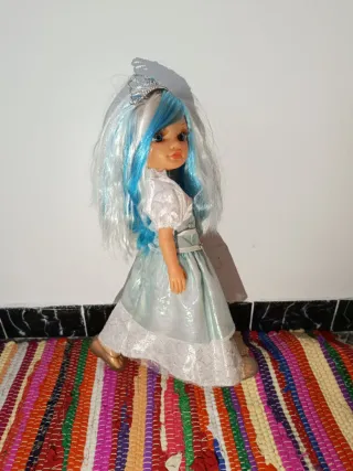 Muñeca Nancy Princesa Azul y Blanca