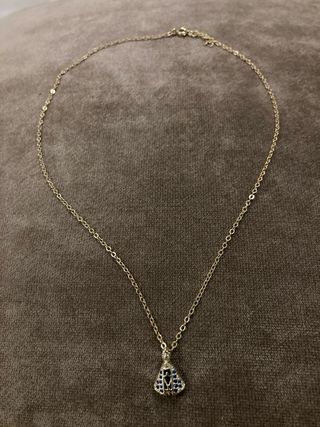 Cadena dorada con colgante Virgen del Pilar