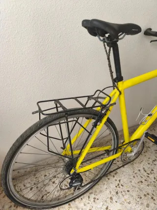 Bicicleta Híbrida Talla Grande Amarilla