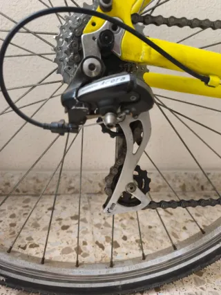 Bicicleta Híbrida Talla Grande Amarilla