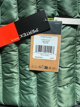 Chaleco The North Face Talla M Verde Nuevo