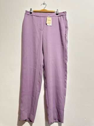 Pantalón de traje lila talla L