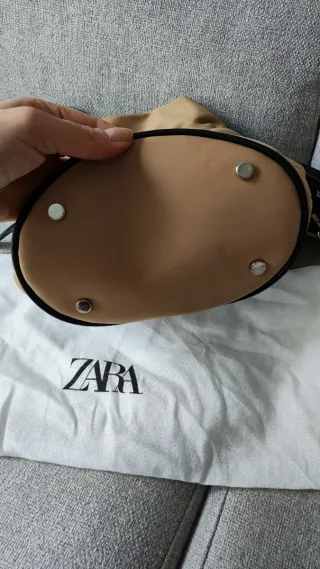 Bolso Zara Beige y Negro