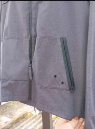 Chaqueta cortavientos niño gris Talla 13/14