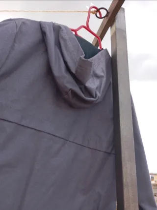 Chaqueta cortavientos niño gris Talla 13/14