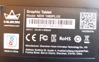 Tablet gráfica HUION 1060PLUS para diseño, nueva