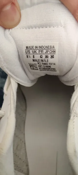 Adidas Goodyear Hombre Talla 42 Blancas/Negras