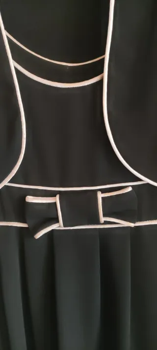 Vestido fiesta negro con chaqueta