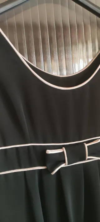 Vestido fiesta negro con chaqueta