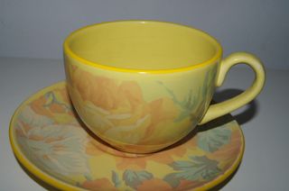 Conjunto 2 Chávenas Cerâmica Florais