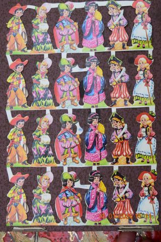 Cromos troquelados figuras infantiles