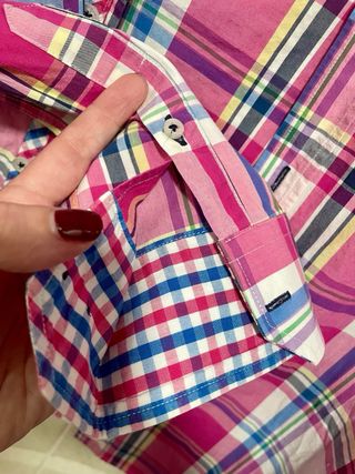 Camisa hombre cuadros multicolor La Española