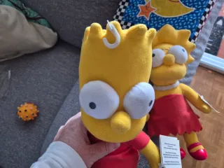 Peluche Bart y Lisa Simpson