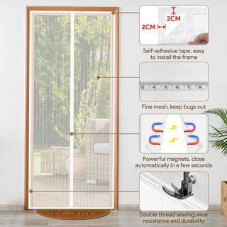 Cortina Mosquitera Puertas 90x210cm