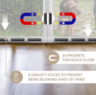 Cortina Mosquitera Puertas 90x210cm