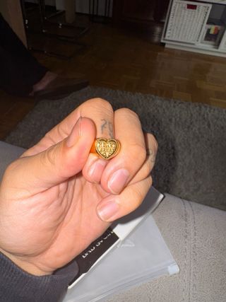 Anillo BAD SOCIALS Corazón Ángel Plata