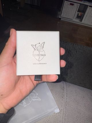 Anillo BAD SOCIALS Corazón Ángel Plata