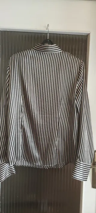 Camisa rayas blancas y negras mujer