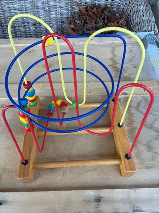 Juego psicomotricidad madera y metal