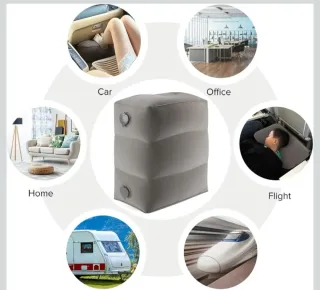 Reposapiés inflable para viaje