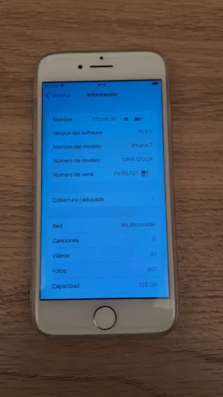 iPhone 7 128GB Blanco y plateado -  Pantalla con d