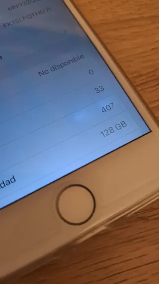 iPhone 7 128GB Blanco y plateado -  Pantalla con d