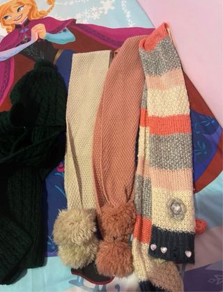 Lote 6 bufandas niña 3 años