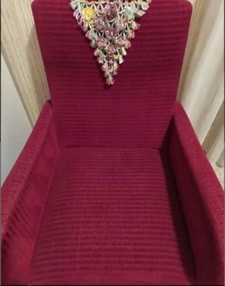 Set 2 poltrone vintage tessuto