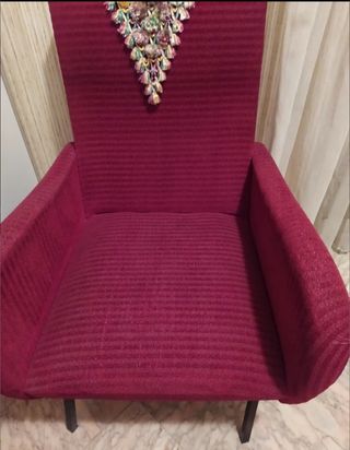 Set 2 poltrone vintage tessuto