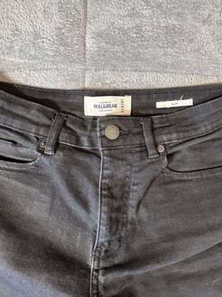 Pull&Bear Pantalón Corto Vaquero Negro