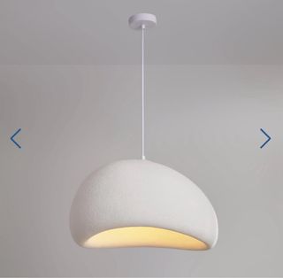 2 Lámparas Colgantes Wabi Sabi Blancas 30cm