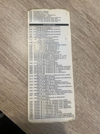 Calculadora Casio FX-880P pero le falta la bateria