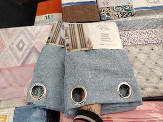 2 Tende Canapone 130X270 Semi Coprente Azzurro