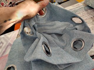 2 Tende Canapone 130X270 Semi Coprente Azzurro