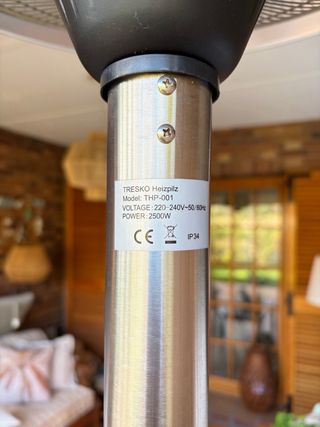 Calefactor exterior metal