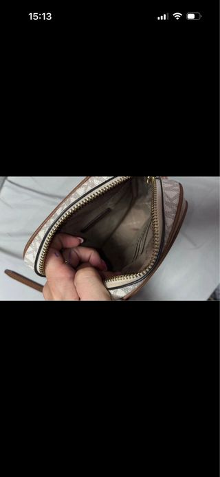 Bolso bandolera Michael Kors blanco