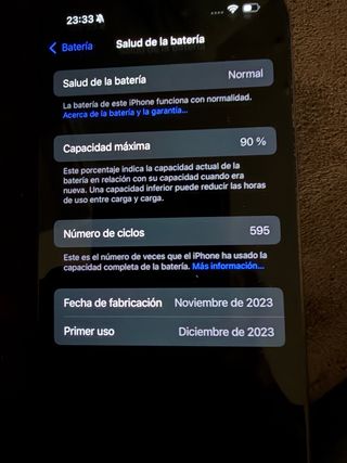 iPhone 15 Pro 128GB Negro Titanio